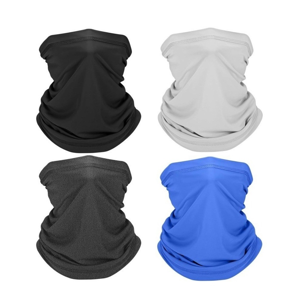 Unbranded Neck Gaiter 4 Pack Unisex OS Multicolor New UV Face Mask Balaclava